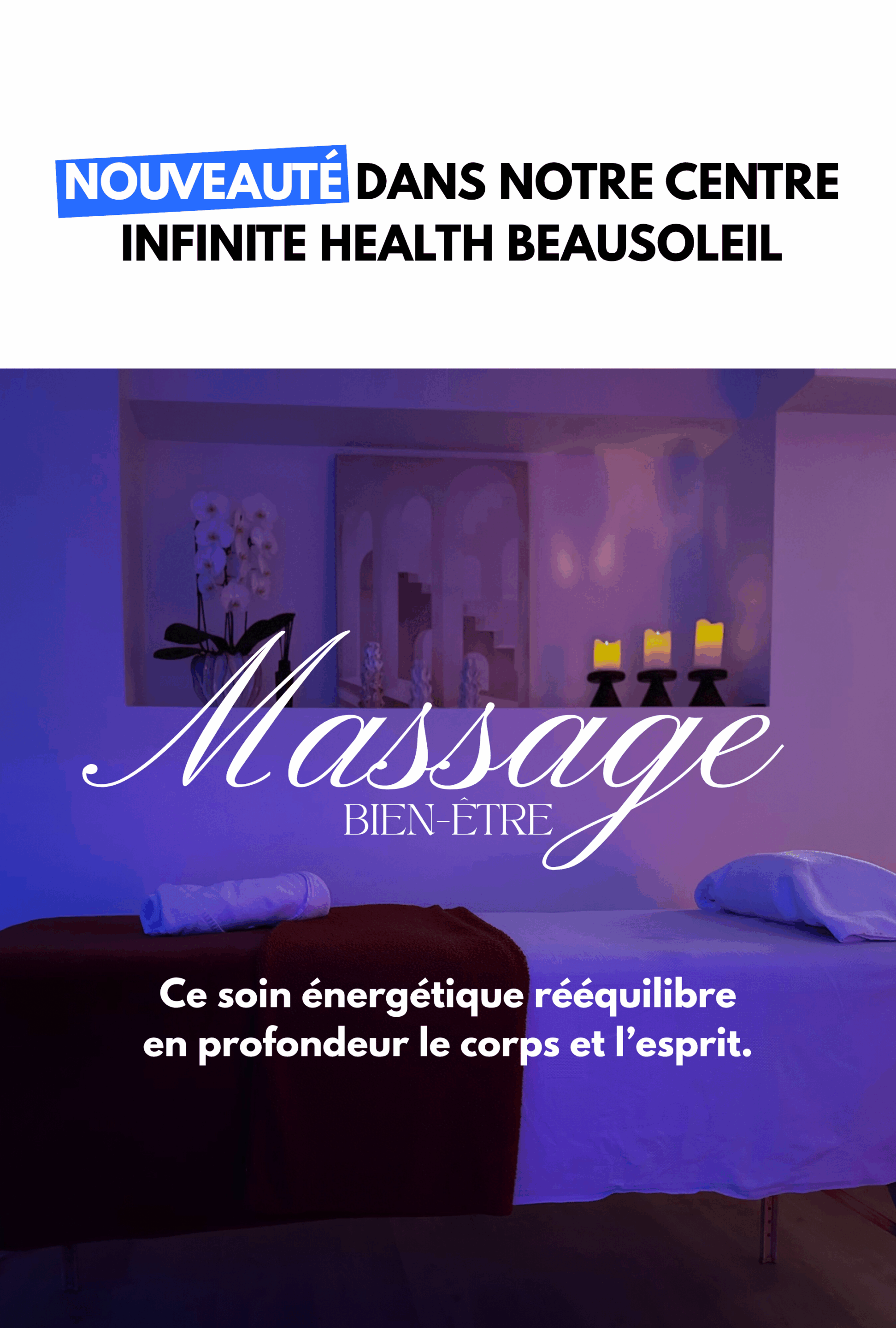 massage bien-être Beausoleil Infinite Health