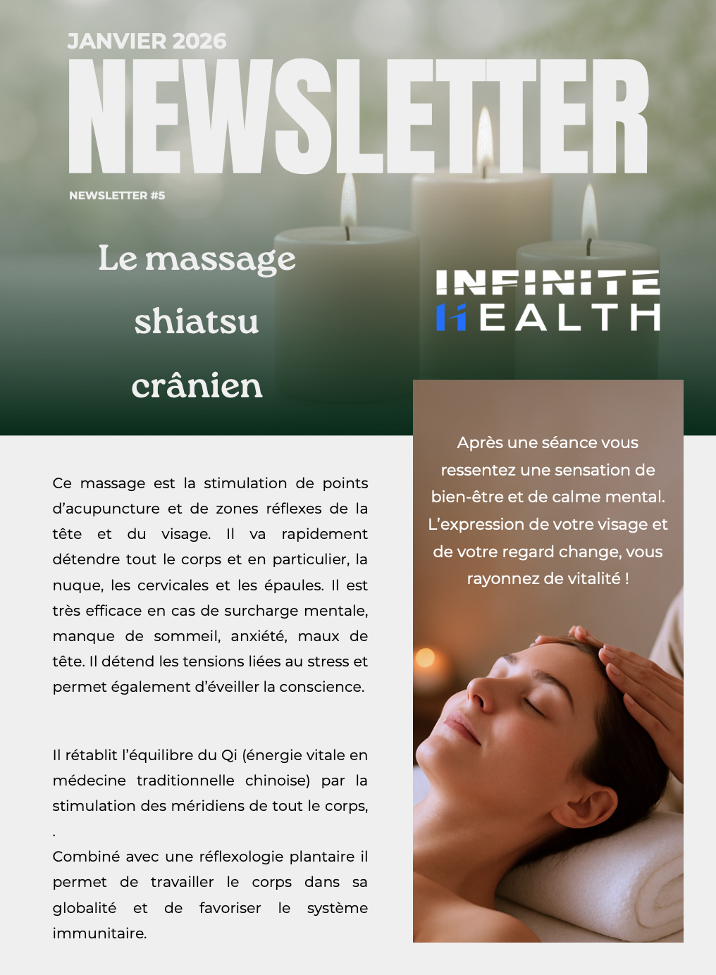Newsletter Infinite Health janvier